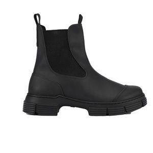 GANNI black rubber sole boots size 8 US/39 EU